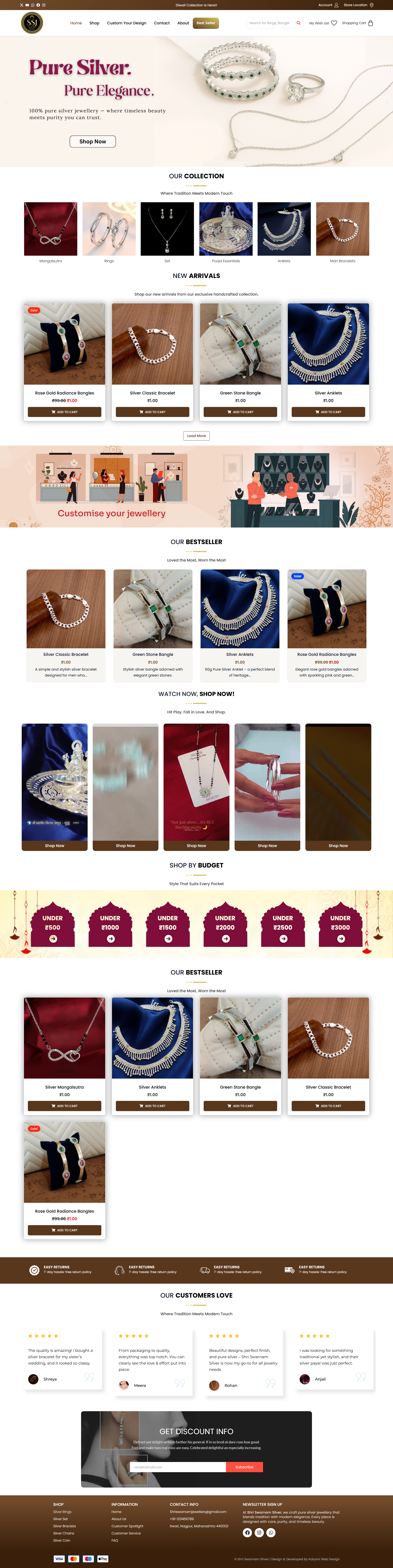 web project -shriswarnamsilver